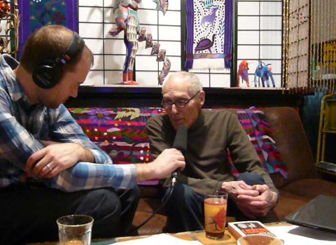 Barney Rosset with producer Derek John